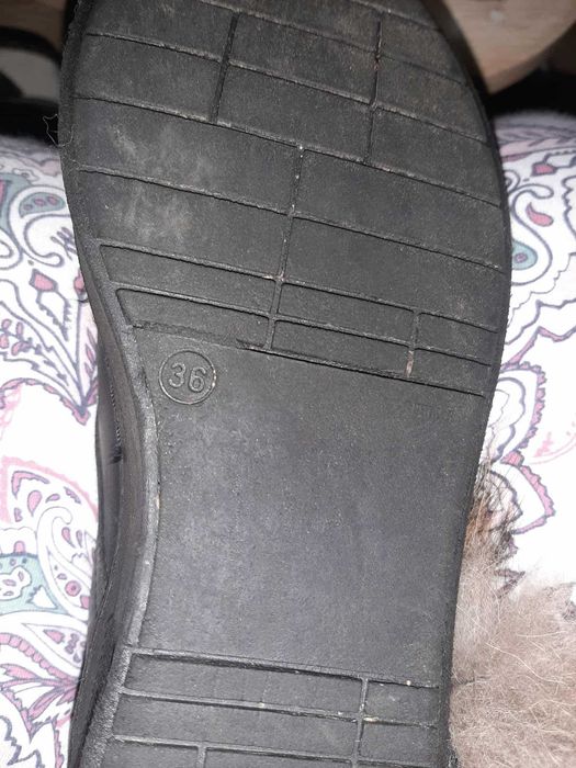 Зимни боти естествена кожа и косъм