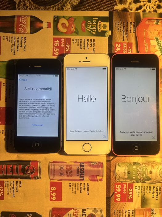 iphone 4s , 5c , 5s defecte pentru piese
