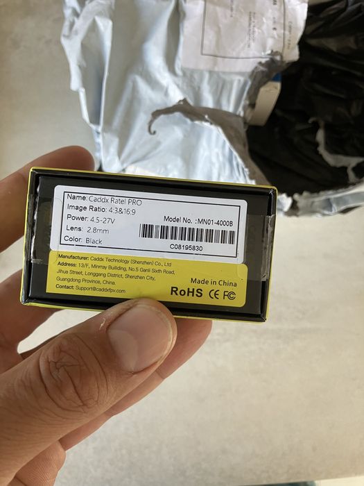 Camera Caddx Ratel PRO 2.8mm 5Mega Lens 16:9 si 4:3