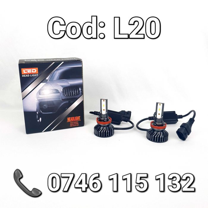 Proiectoare/Angel Eyes-BEC LED H8 H9 H11-26000Lm-6000K-110W-CANBUS-L20