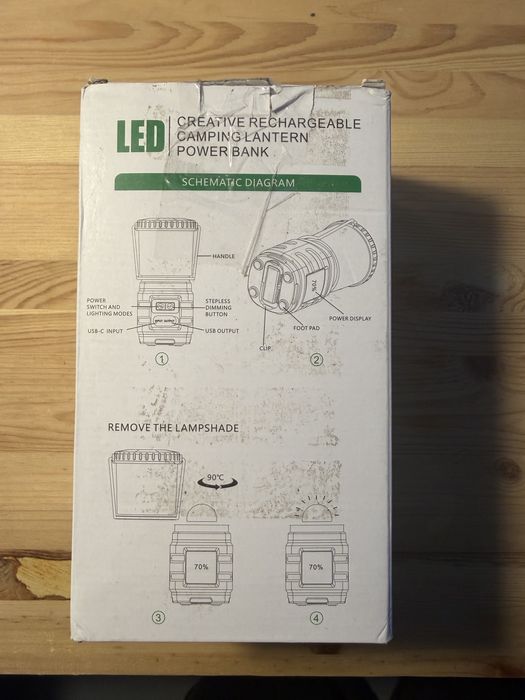 Lampa Led camping 2 Tavaler reincarcabila