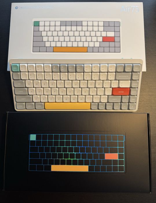 Tastatura mecanica NuPhy Air75, switchuri Moss compatibila Mac si Win