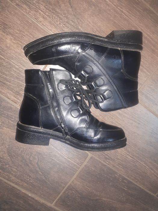 Зимнии ботинки экокожа