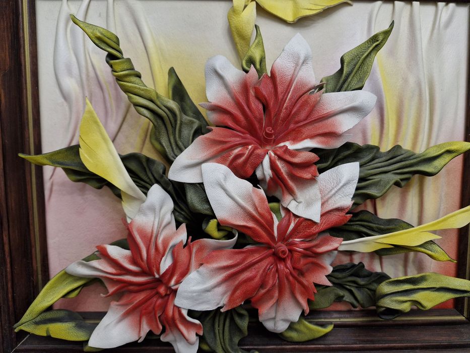 Картина ручная работа. КОЖА