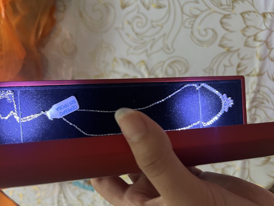 Стильная серебряная цепочка