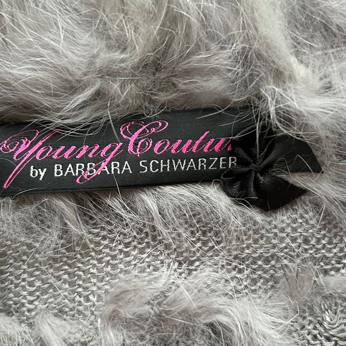 BARBARA SCHWARZER кокетен топ  от естествена мека заешка кожа