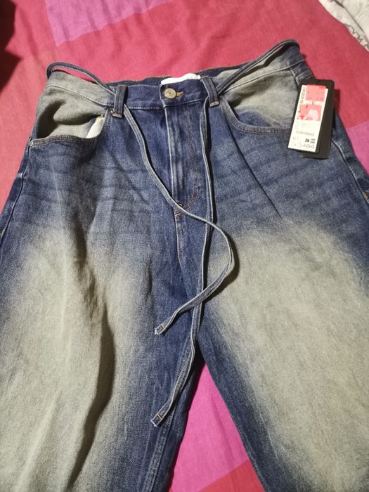 къс дънков панталон