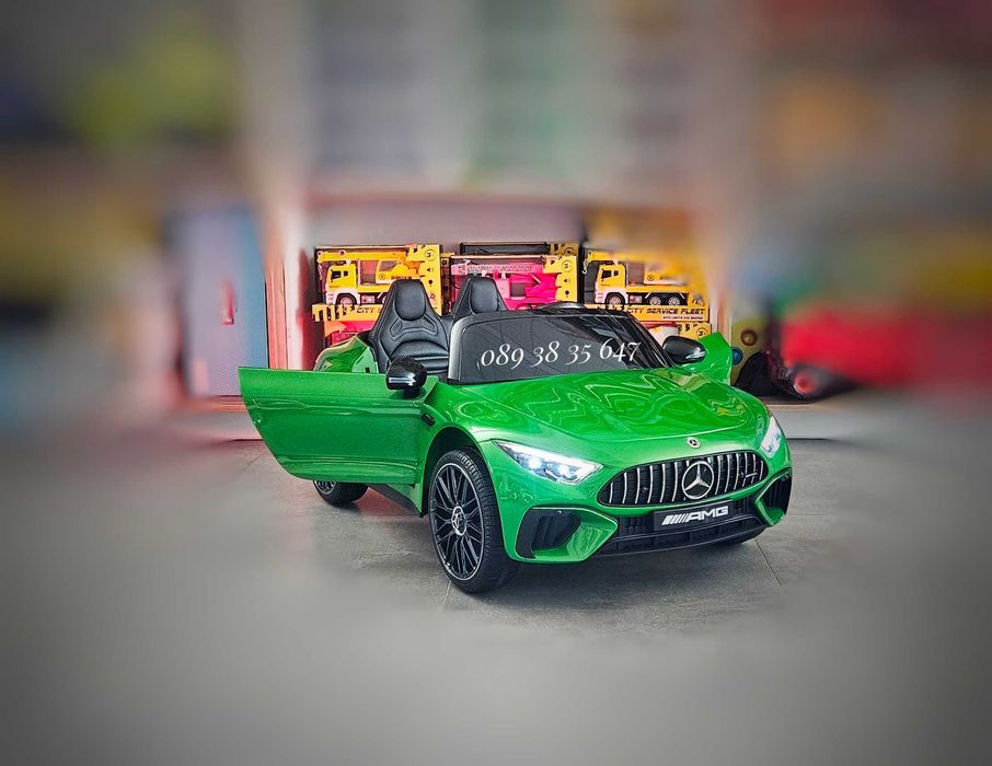 ТОП ЦЕНА!НОВО!Акумулаторна кола Mercedes SL63 AMG с 12V,МЕКИ ГУМИ,USB