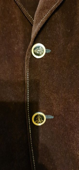 Sacou barbatesc catifelat maro