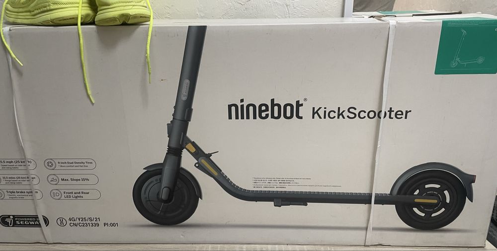 Электро самокат KickScooter E25, тёмно-серый