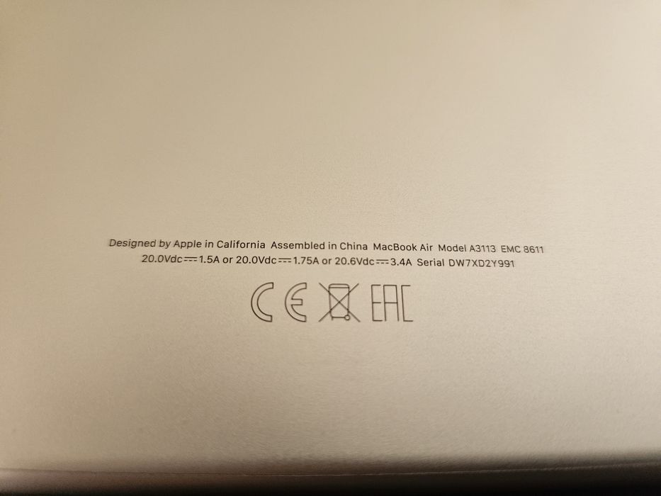 Apple MacBook Air13 M3, 2024 A3113