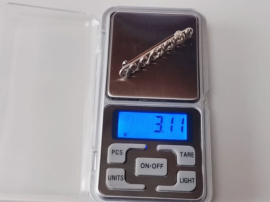 Veche brose din argint de 800, Art Deco, copii