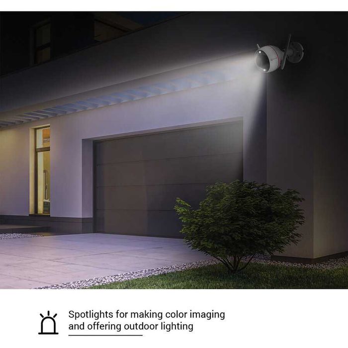 Camera supraveghere WIFI, Ezviz C3W cu alarma, REDUS de la 465RON