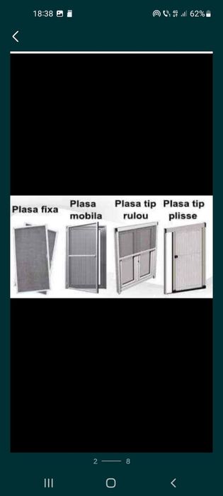 Reparații geamuri și uși termopan. Plase insecte.