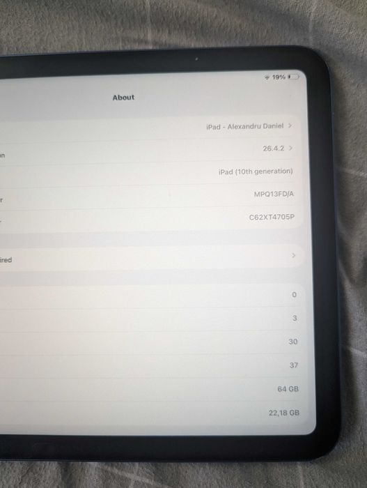 Tableta ipad 10 64 gb Apple Stylus