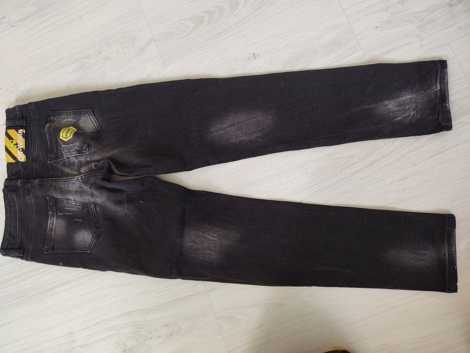 Blugi copii off white noi