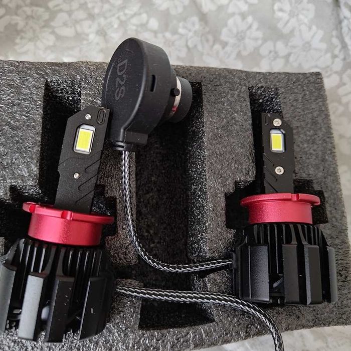 LED фарове, съвместими с оригиналните D3S/D1S/D2S лед крушки!