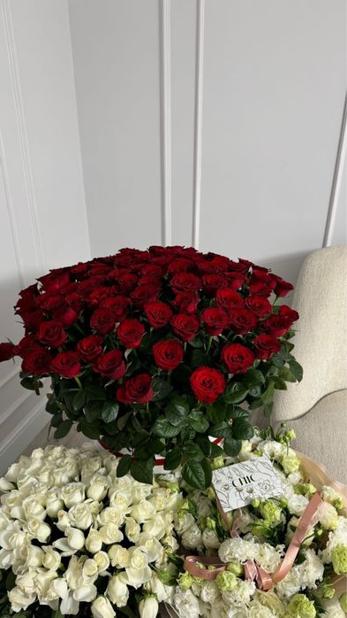 Красная роза цветы