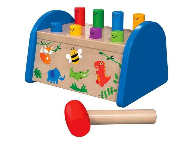 НОВИ! Дървен чук с наковалня с повдигащ механизъм