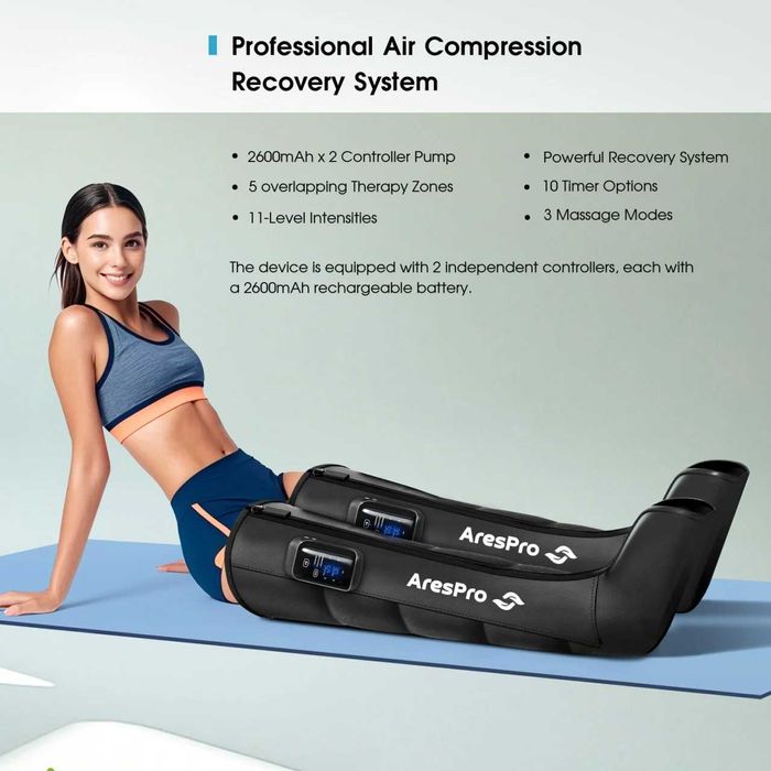 Масажор за крака, лимфен дренаж, AresPro next level