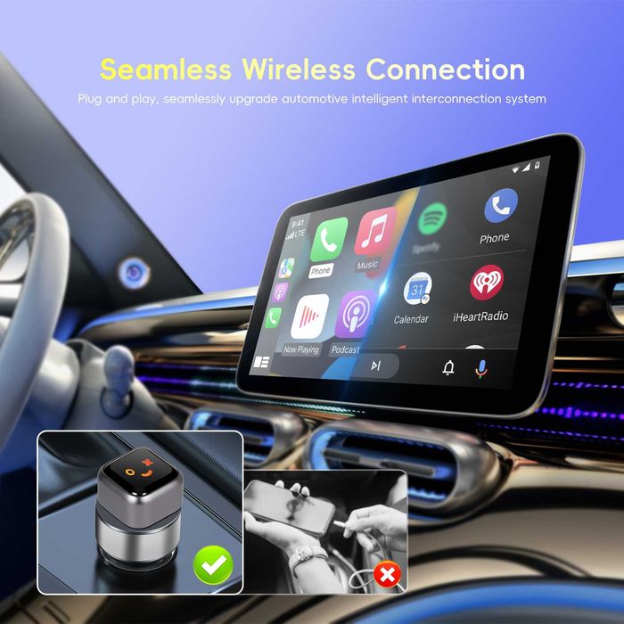 Adaptor Wireless Auto Carplay Sonorix A4390, BT 5.0, Wi-fi 5.8GHZ