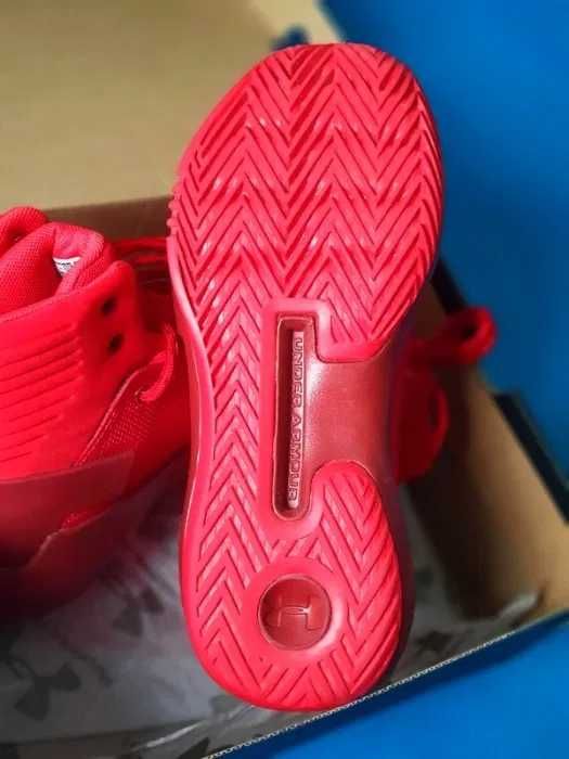Under Armour, Pantofi mid-high BGS Drive 4, Rosu,noi!!