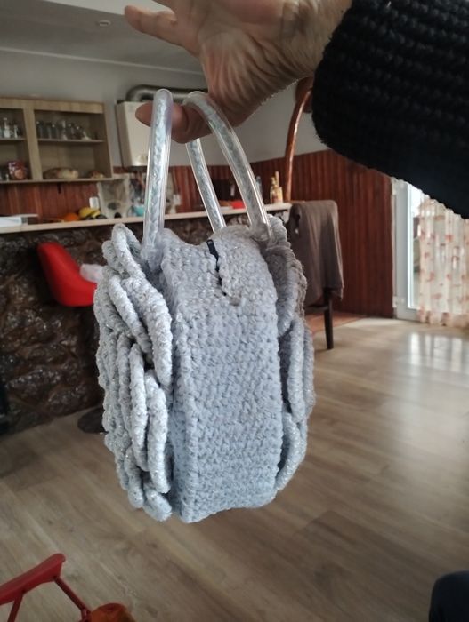 Poșetuțe handmade model trandafir