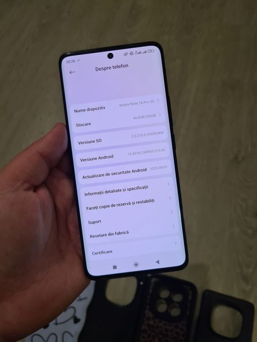 Schimb/vand Xioami Redmi Note 14 Pro 5G 256GB 8GB,doar in Cluj,1000 le