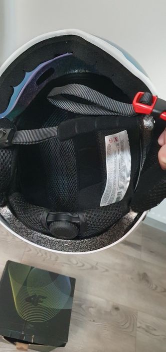 Cască de ski 4f cu ochelarii