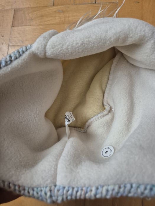 Căciula Premium Eisbär, Lână Merinos, Fleece - Copii 55 / 5-8 ani