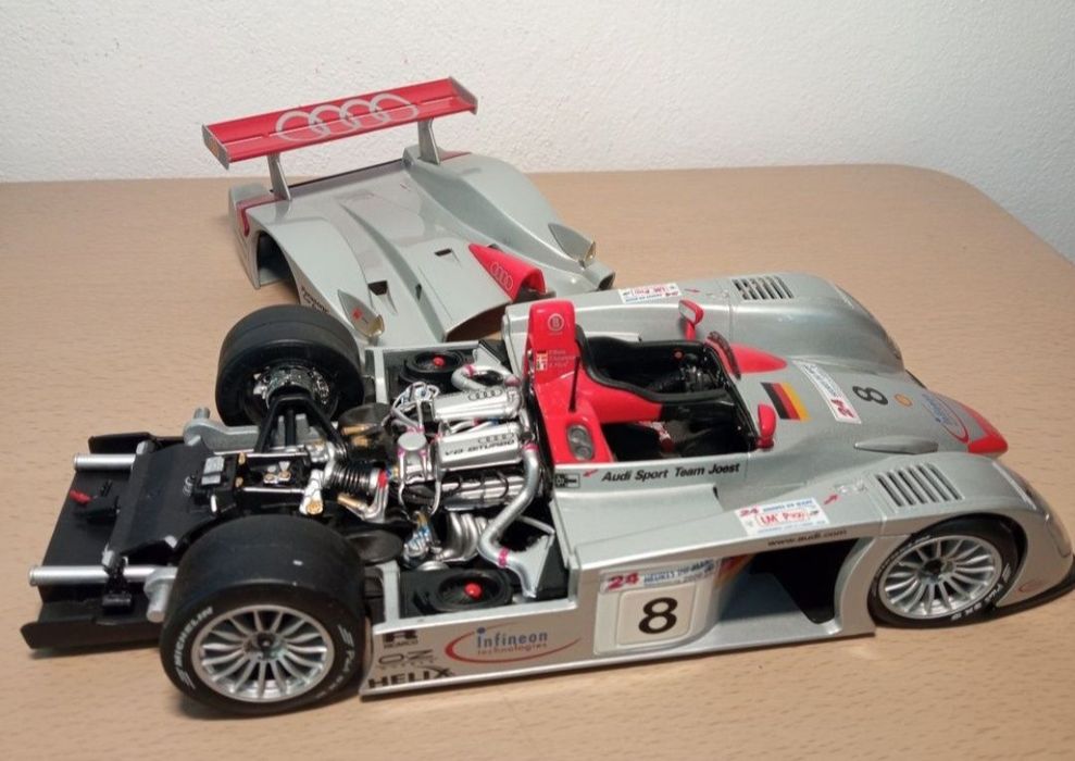 Audi R8 lemans maisto scara 1:18