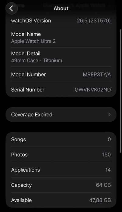Apple Watch Ultra 2 2023 GPS + Cellular, Titanium 49mm