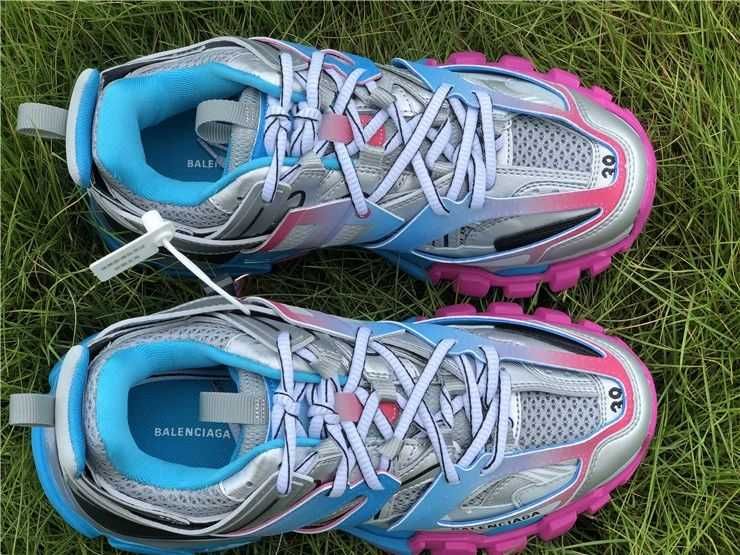 Balenciaga Track Sneaker "Silver/Blue/Pink"