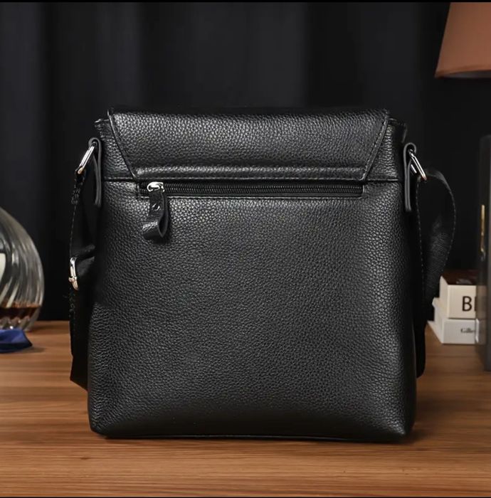 Мъжка селектирана кожена чанта за през рамо/Премиум дизайн -9%Промоция