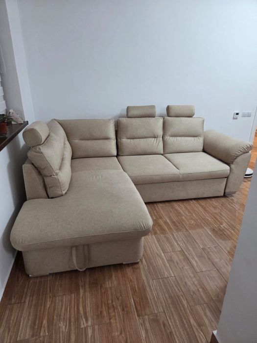 Vand canapea Biano Crem 245 x 184 x 106