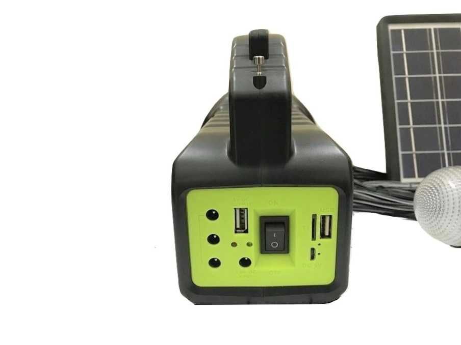 Lanterna cu Panou Solar 4 Becuri Powerbank Boxa Bluetooth Radio CL 18
