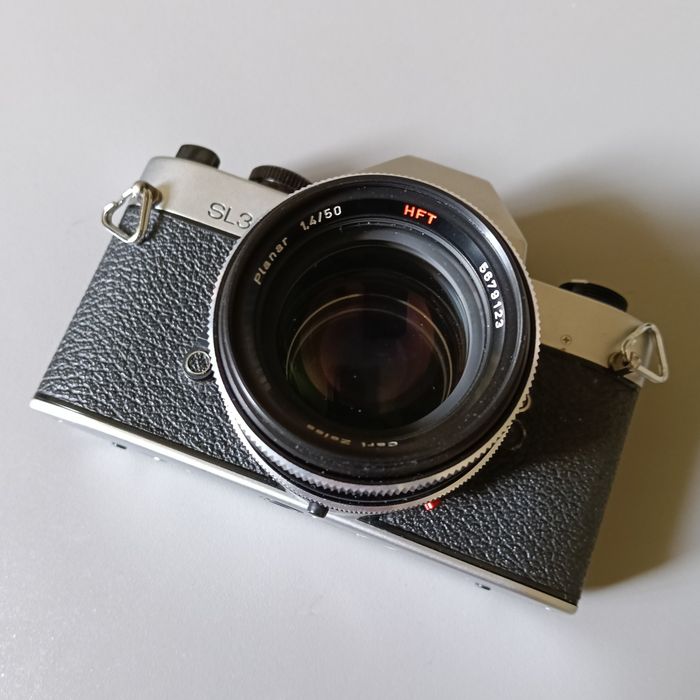 Rolleiflex SL35 + Carl Zeiss HFT 50mm 1.4 - aparat foto SLR film 35mm