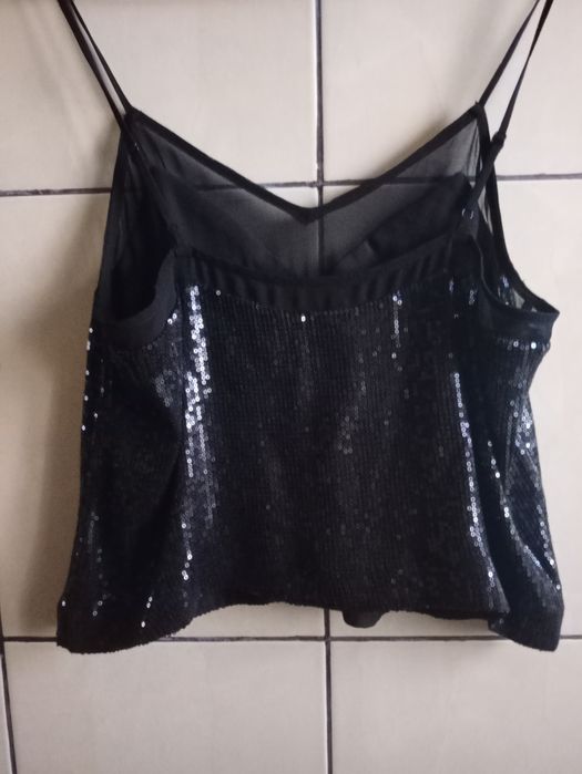 Top sexy cu paiete/măsură S/H&M