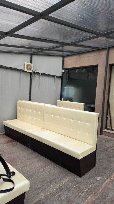 Навес за тераса, заведение, двор. Стоманена констр, поликарбонат,винил