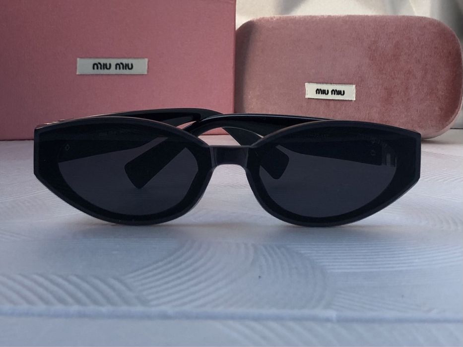 Дамски слънчеви очила елипса овални кръгли 2025 2 цвята черни