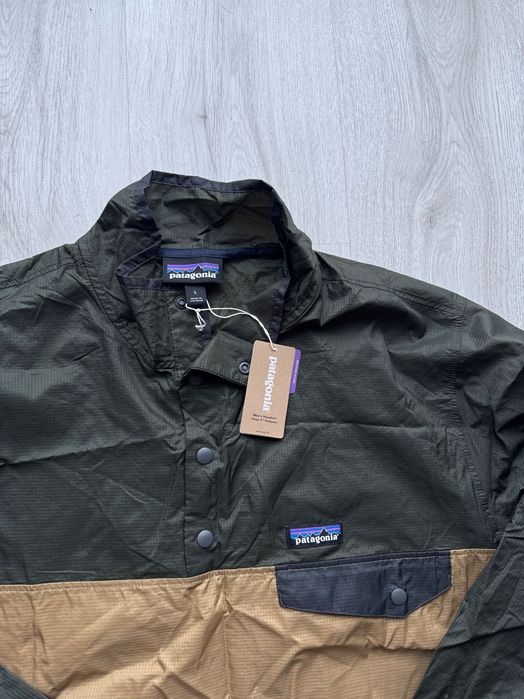 PATAGONIA Patagonia Houdini Snap T Pullover Size: L Khaki Sport