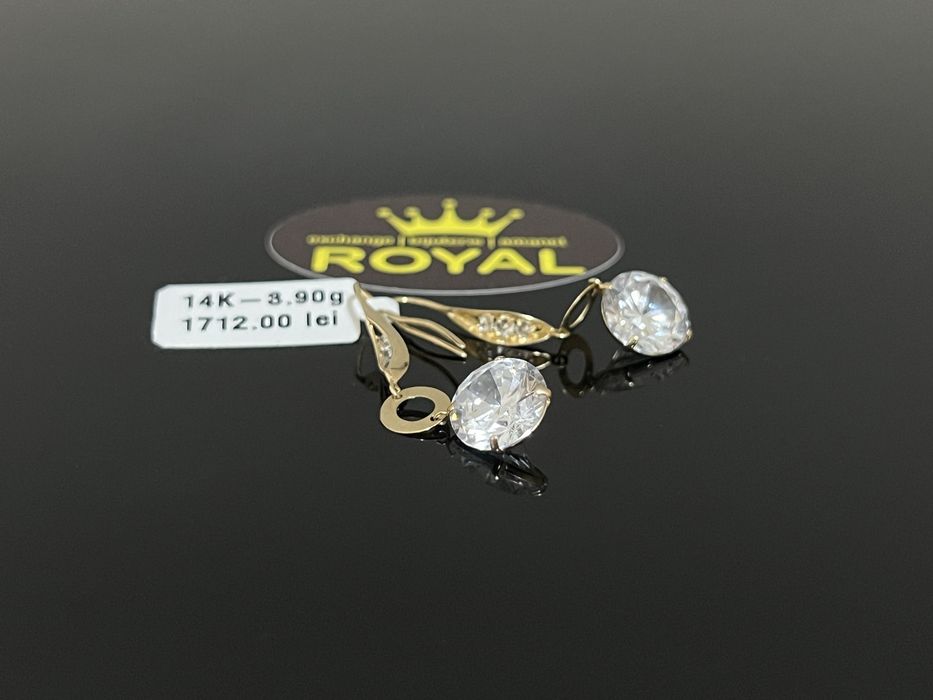 Bijuteria Royal CB : Cercei dama aur 14K 3,90 grame