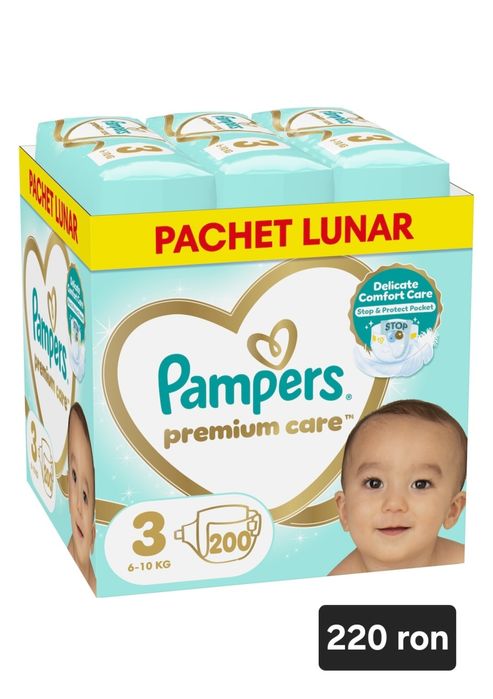 Pampers premium care mărimea 2,3,4, 5 si 6
