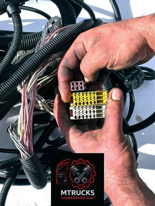 Cablaj sasiu instalație electrică principală MAN 8×4 CIFA, basculantă