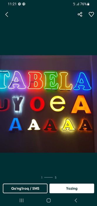 Reklama Baner harf