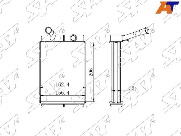 Радиатор печки Toyota Camry