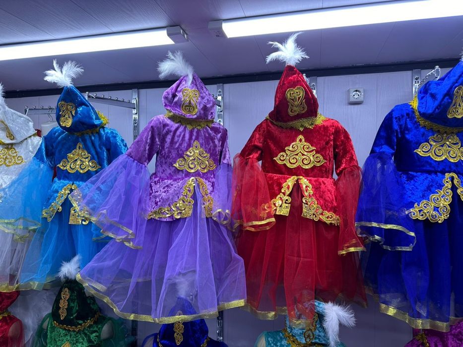 Казахские национальные платья для девочек