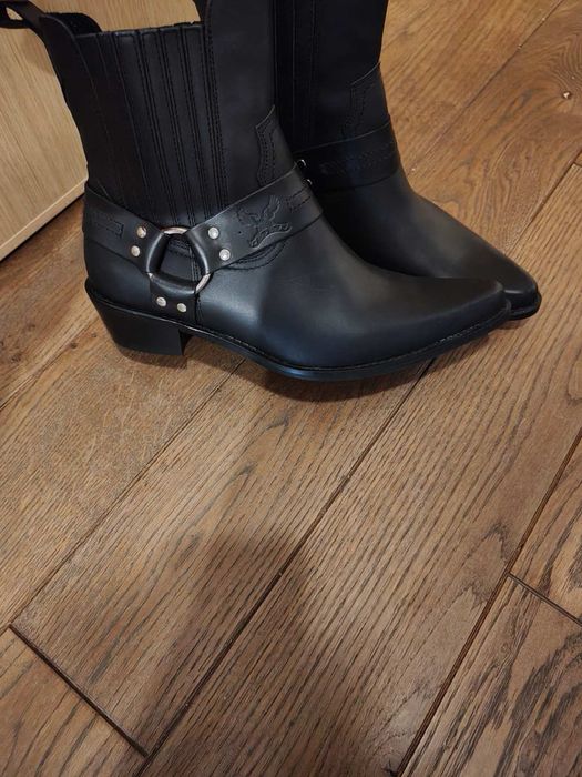 Мъжки боти естествена кожа