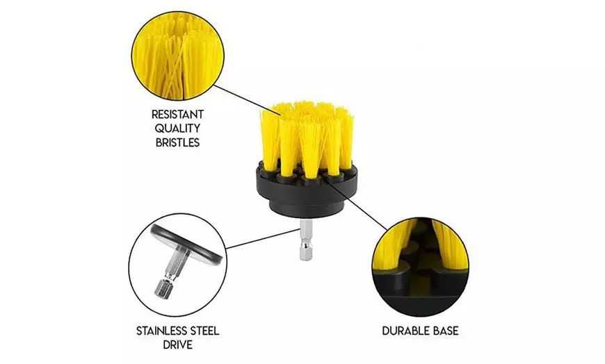 Set 2 Perii Mocheta & Uz Caznic/Profesional cu Adaptor Bormasina