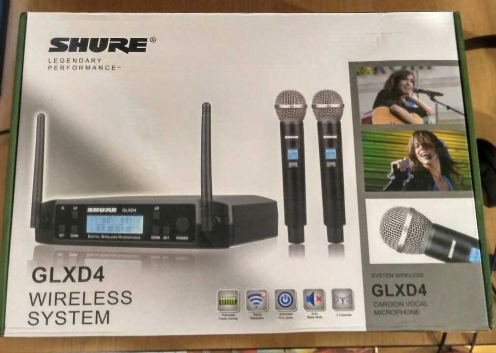 Радиомикрофон SHURE GLXD4 микрофон радиосистема ручные микрофоны